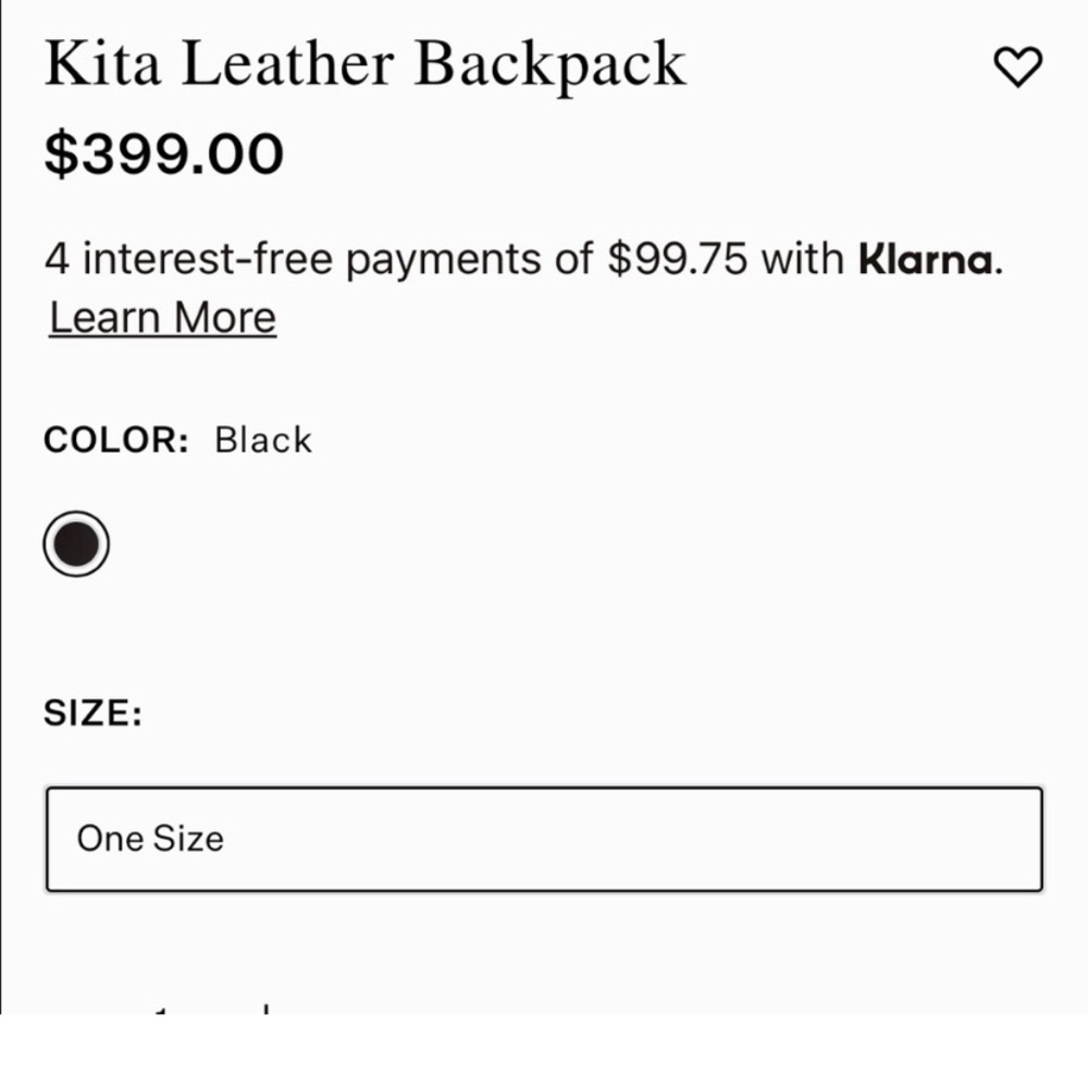 ALLSAINTS Leather Kita Convertible Backpack mink grey or black - Picture 6 of 6